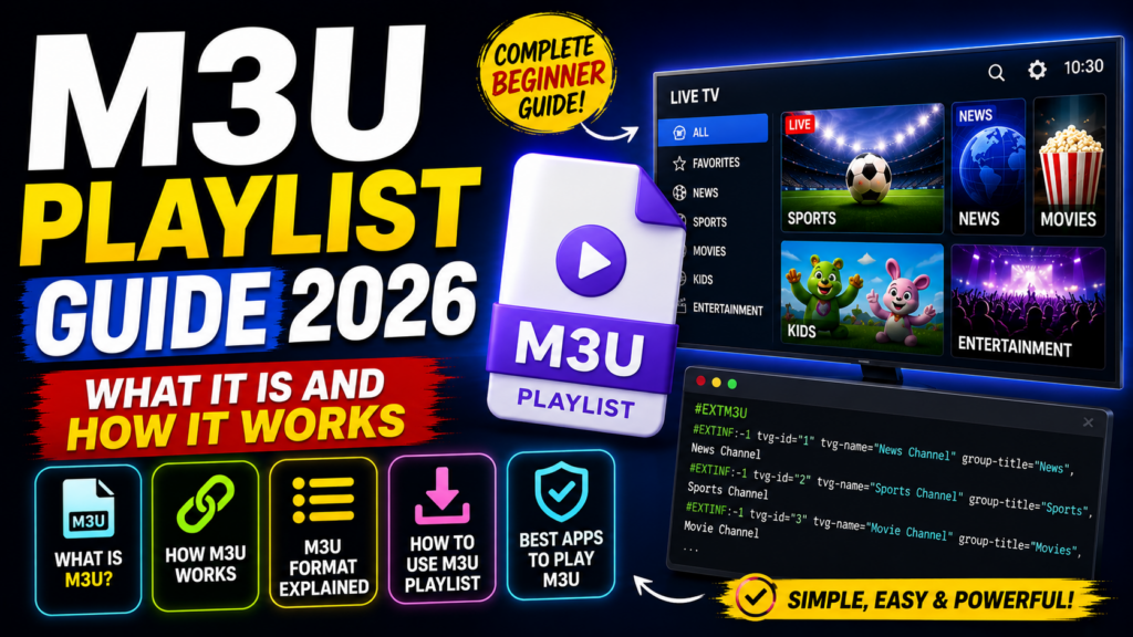 M3U Playlist Guide 2026: What It Is and How It Works 2 M3U Playlist Guide 2026 What It Is and How It Works