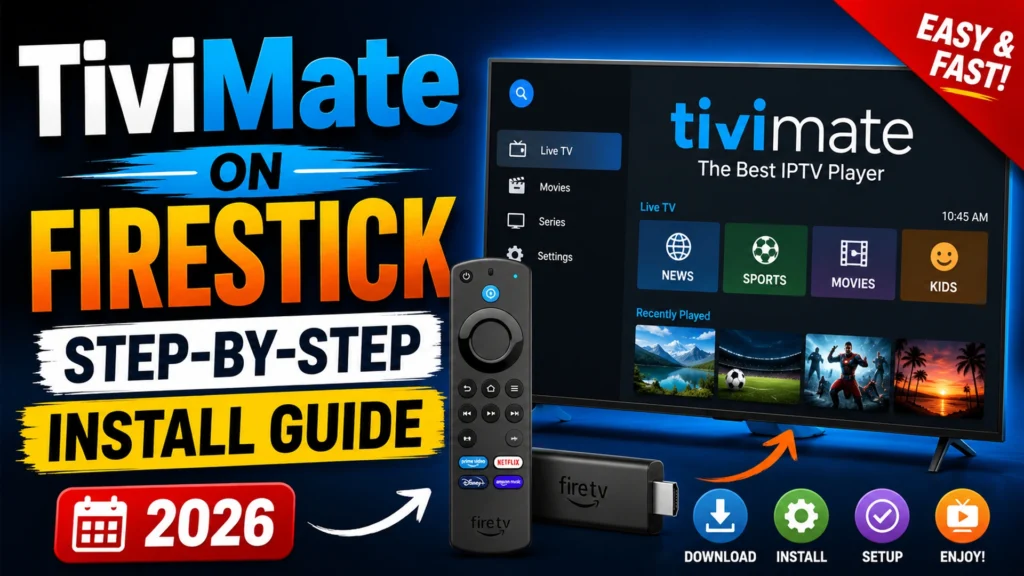 TiviMate on Firestick: Step-by-Step Install Guide (2026) 2 How to Install TiviMate on Firestick (2026 Guide)