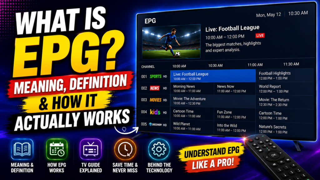 What Is EPG? Full Meaning, Uses & How It Works Explained 3 What Is EPG Meaning, Definition & How It Actually Works