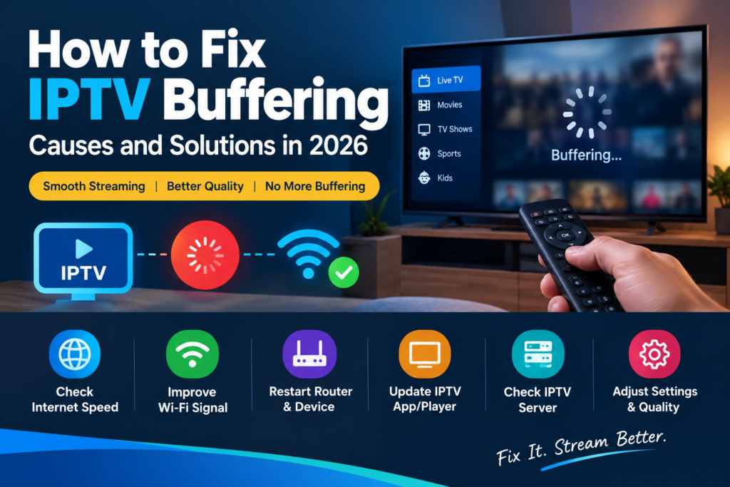 How to Fix IPTV Buffering Causes and Solutions in 2026